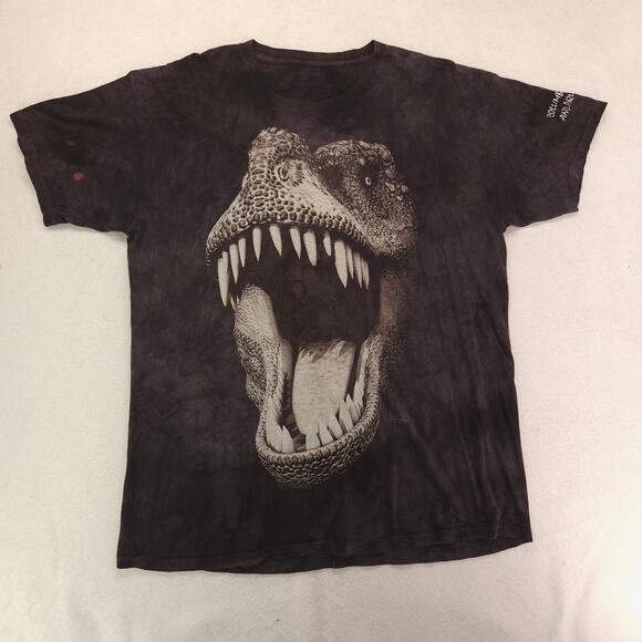 The Mountain T Rex Short Sleeve Crew Neck Graphic T Shirt Mens Size XL Black - Picture 2 of 11